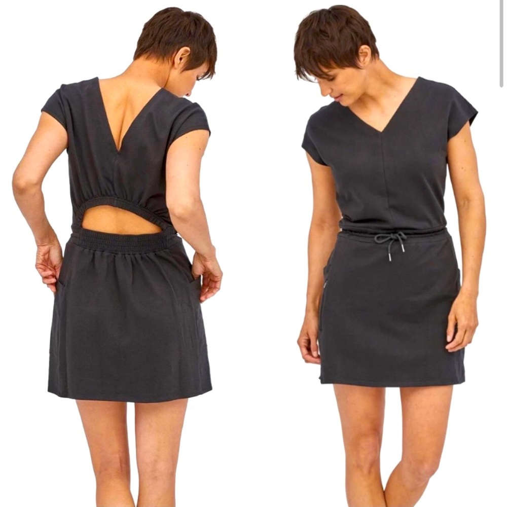Patagonia Black Cutout Roaming Dress - Black, Women’s Medium